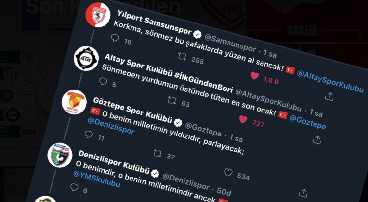SAMSUNSPOR PAYLAŞTI SÜPER LİG KULÜPLERİ DESTEK VERDİ