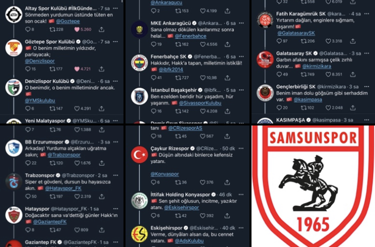 SAMSUNSPORUN PAYLAŞIMINA 25 KULÜP..
