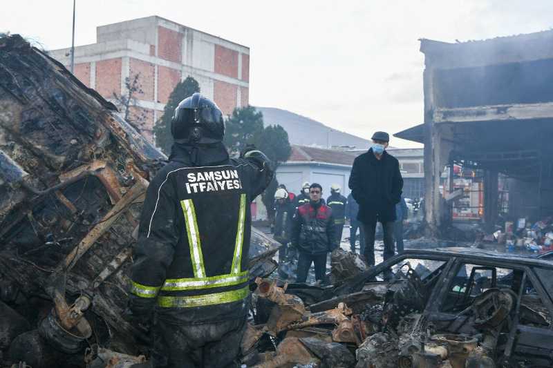 Samsun 19 Mayıs Sanayi Sitesi’nde yangın