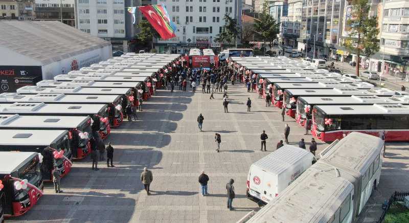 Samsun’da yeni alınan otobüsler sefere başladı