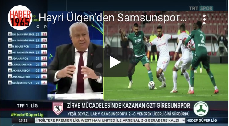 Hayri Ülgen Samsunspor’un Kırmızı Kart Olayını Yorumladı