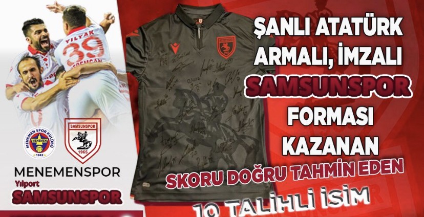 10 Şanslı Taraftar Samsunspor’un İmzalı Formasını Kazandı