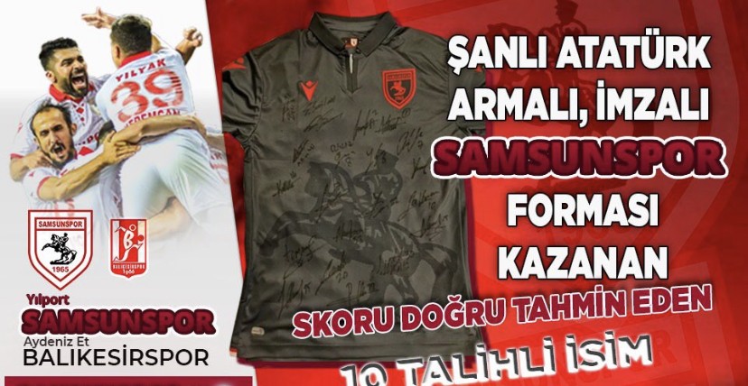 Samsunspor’un İmzalı Formasını Kazananlar Belli Oldu