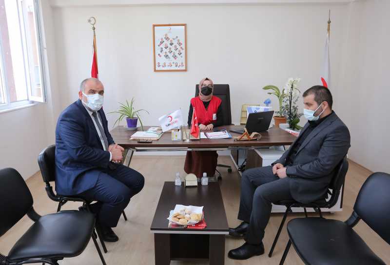 Başkan Sandıkçı’dan Türk Kızılay’ı Canik Şubesi’ne ziyaret