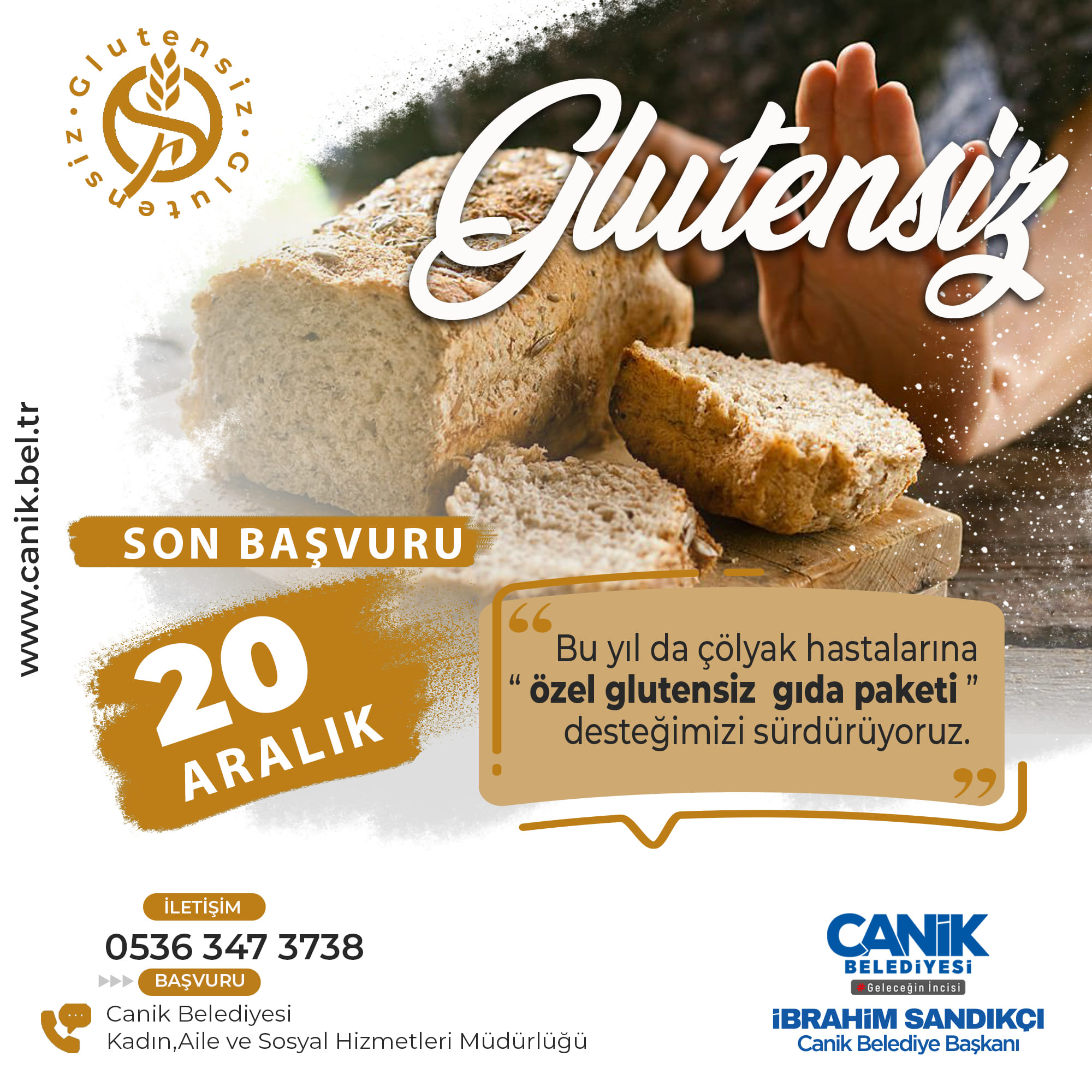 CANİK’TE ÇÖLYAK HASTALARINA DESTEK
