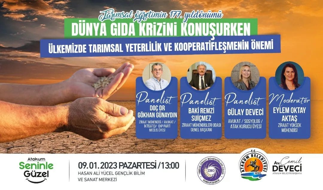 ATAKUM’DA GIDA KRİZİ ELE ALINACAK